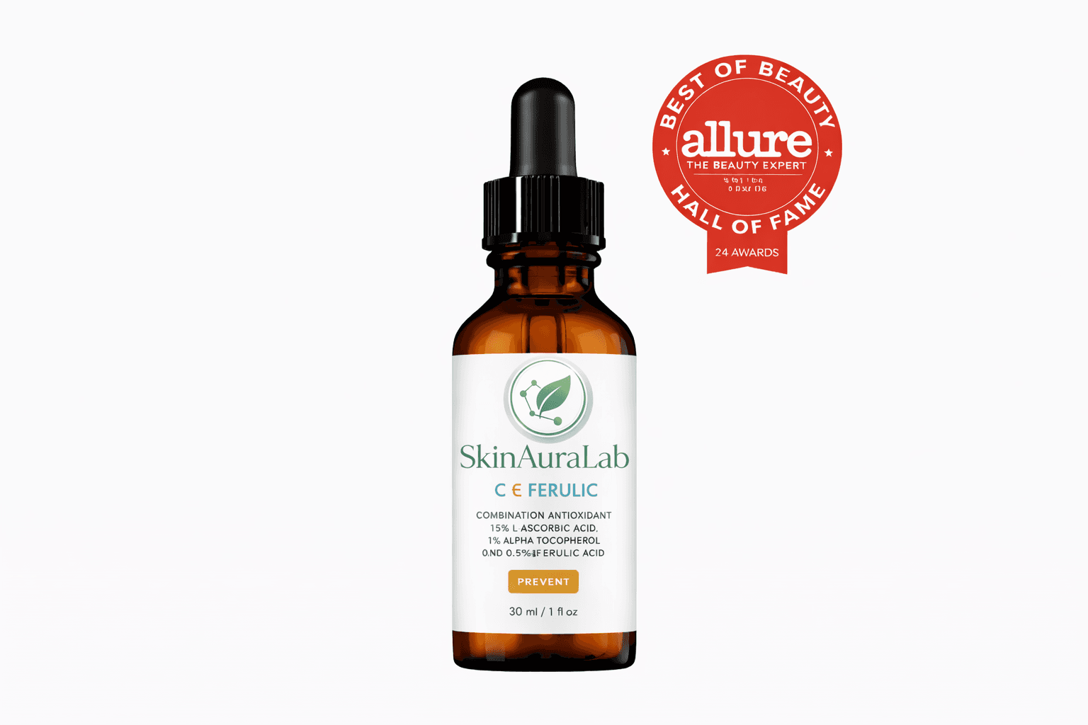 SkinAuraLab C E Ferulic® with 15% L-Ascorbic Acid - antioxidant serum